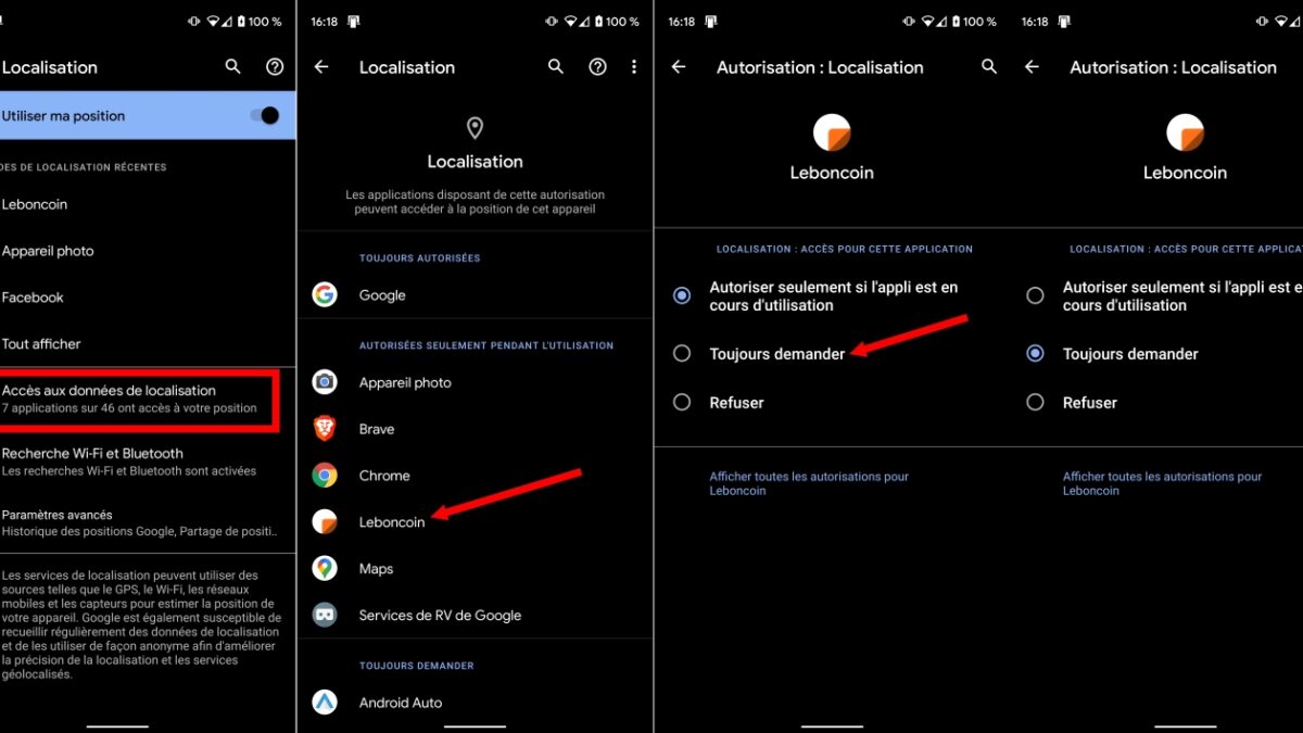 Comment donner autorisation aux Applications ?