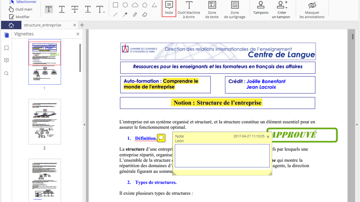 Comment écrire sur un dossier PDF sur Android ?