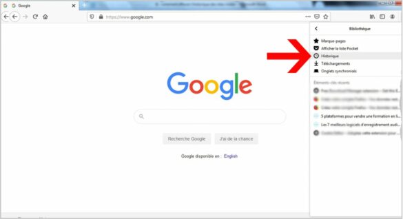 Comment effacer l'historique rapidement ?
