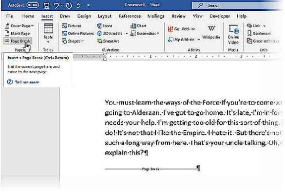 Comment enlever la double page ?