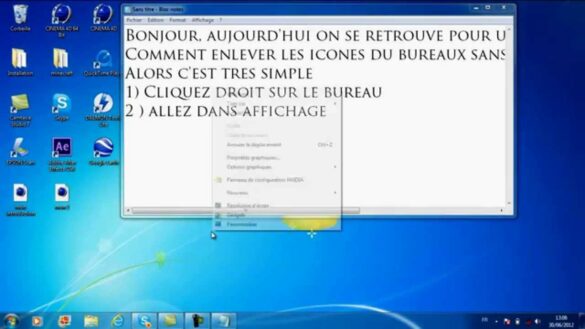 Comment enlever un icône du bureau sans le supprimer ?