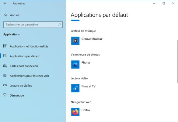 Comment enlever une application par défaut ?