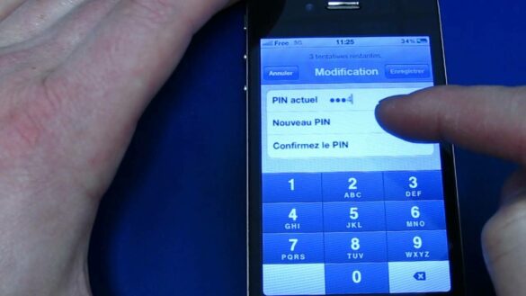 Comment entrer un code PIN ?