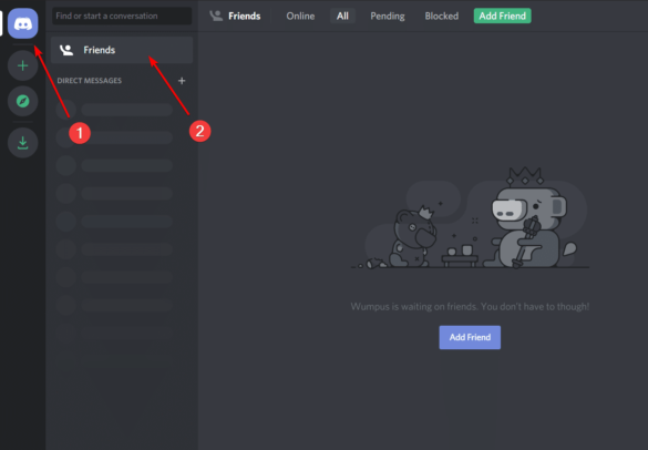 Comment envoyer un message si on est bloqué ?