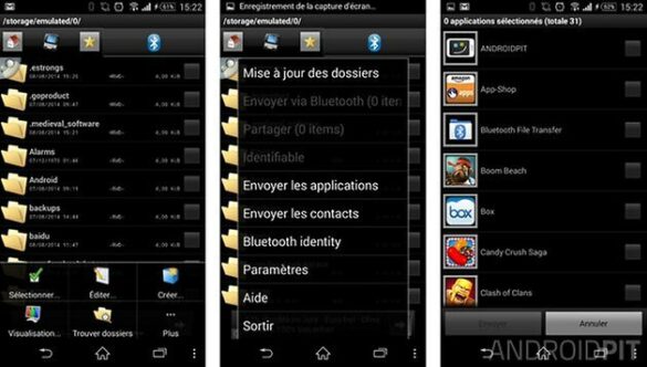 Comment envoyer une application via Bluetooth ?