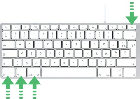 Comment éteindre un Mac sans souris ?