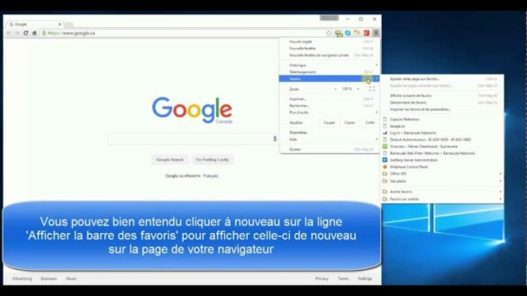 Comment faire apparaître la barre de recherche Google ?