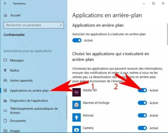Comment faire fonctionner une application en Arrière-plan ?