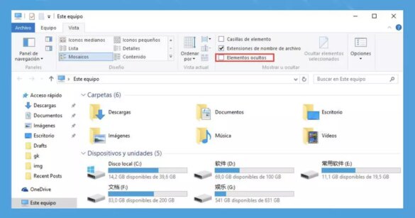 Comment faire pour afficher masquer les fichiers cachés ?