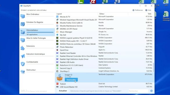 Comment faire pour désinstaller une application ?