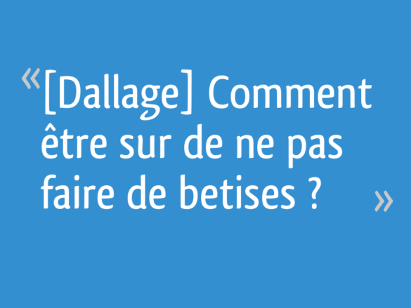 Comment faire pour que les messages ne s'affichent pas ?