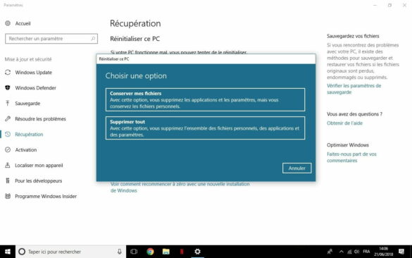 Comment faire pour remettre à zéro son ordinateur ?