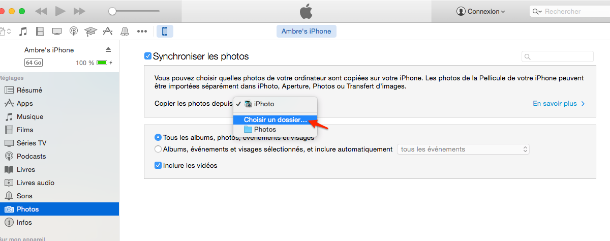 Comment faire pour supprimer des photos ?