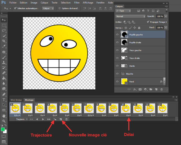 Comment faire un GIF animé avec Photoshop CS6 ?