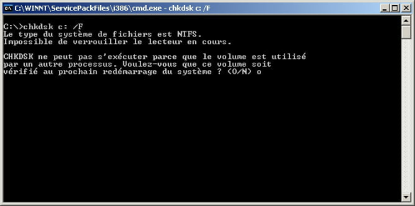 Comment faire un chkdsk sous Windows 7 ?