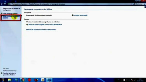 Comment faire un disque de restauration ?