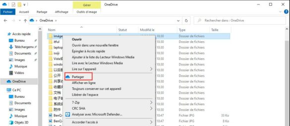 Comment faire un partage de fichier ?