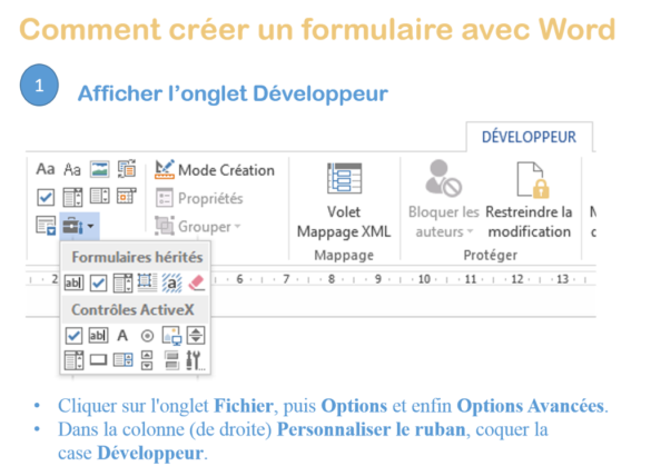 Comment faire un questionnaire avec Word ?