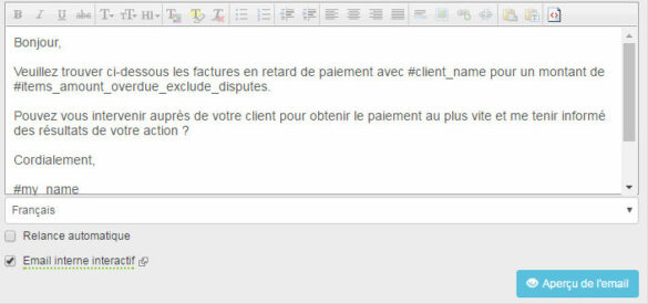 Comment faire un rappel de mail ?