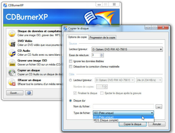 Comment faire une image ISO d'un disque dur ?