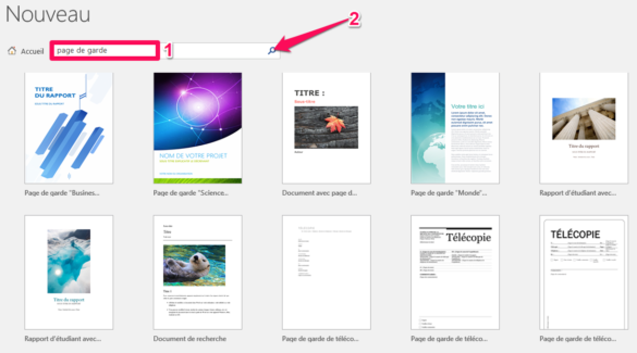 Comment faire une page de garde sur Word rapport de stage ?