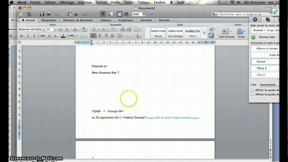 Comment faire une page de présentation ?