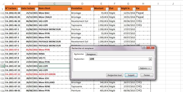 Comment faire une recherche sur Excel ?
