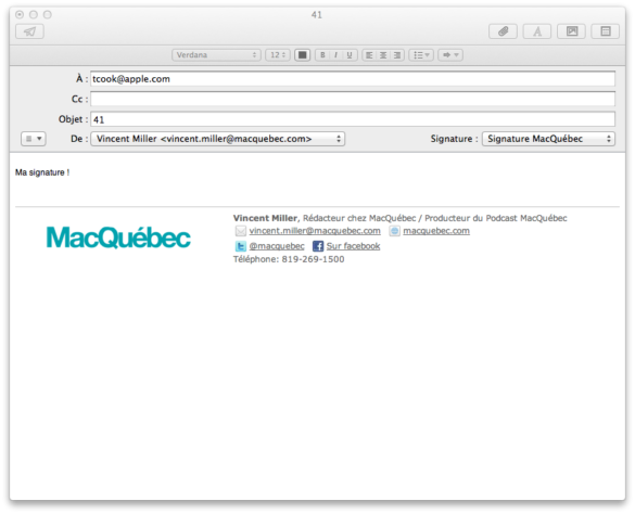 Comment faire une signature de mail HTML ?
