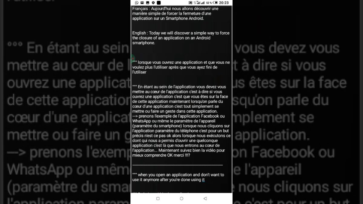 Comment forcer l’arrêt d’une application ?