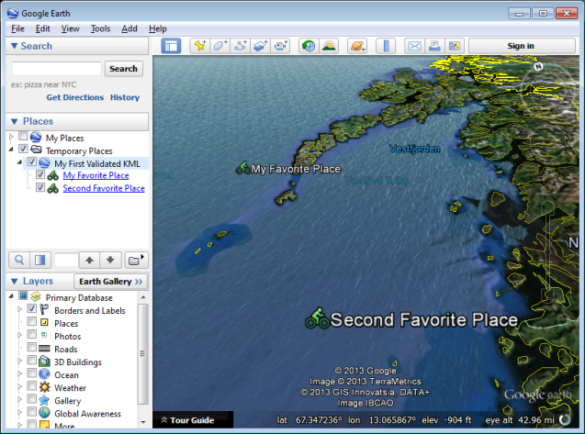 Comment importer un fichier KML sur Maps ?