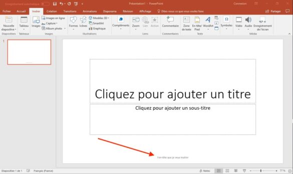 Comment insérer un pied de page sur Word ?