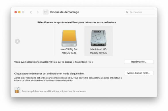 Comment installer macOS Big Sur sur disque externe ?