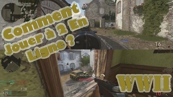 Comment jouer en ligne en écran scinde sur ww2 ?