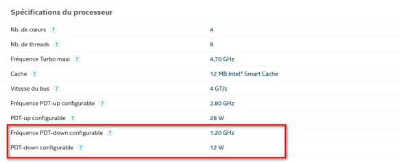Comment limiter la fréquence du processeur ?