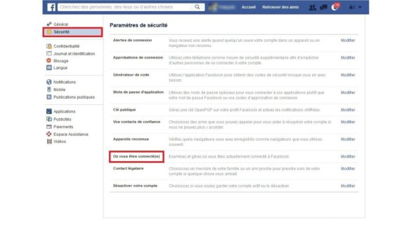 Comment me déconnecter de Facebook sur mon portable ?