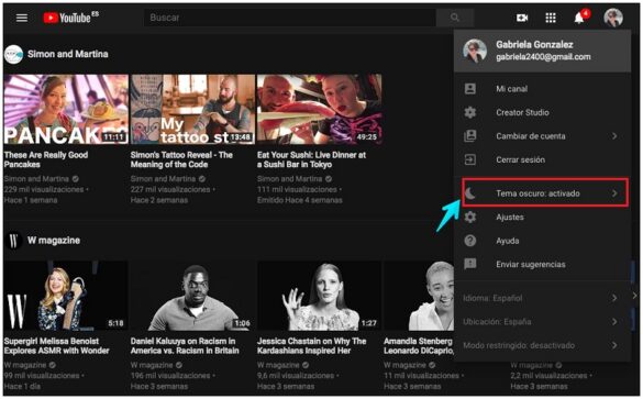 Comment mettre YouTube en mode sombre sur Mac ?