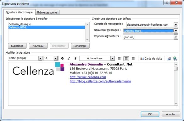 Comment mettre une image dans une signature sur Outlook ?