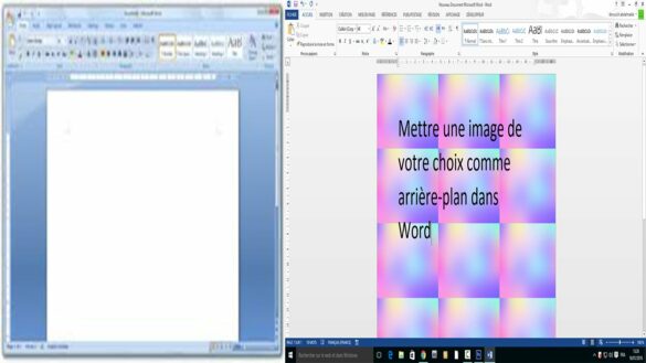Comment mettre une image de fond sur une seule page Word ?