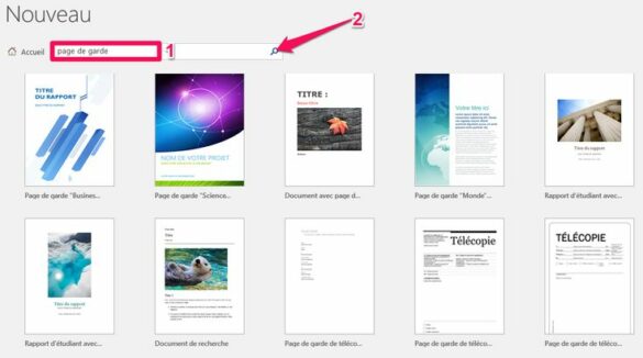 Comment mettre une image en page de garde Word ?
