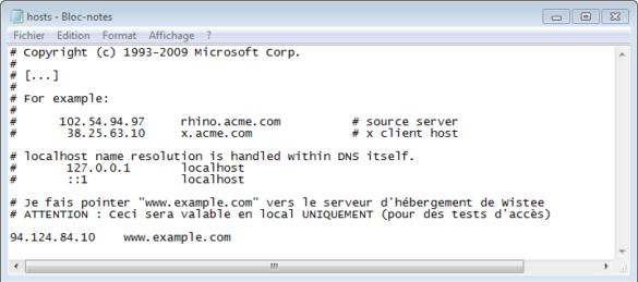 Comment modifier le fichier hosts ?