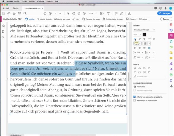 Comment modifier texte PDF gratuit ?