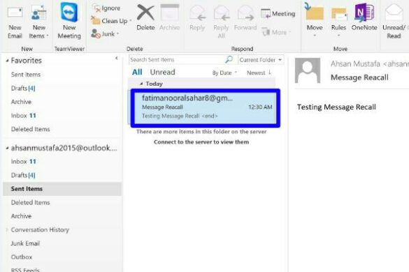 Comment modifier un mail déjà envoyé Outlook ?