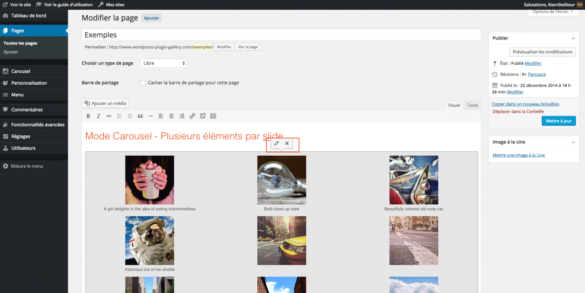Comment modifier une photo dans la galerie ?