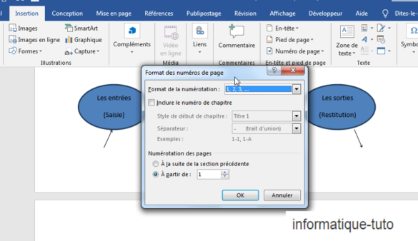 Comment numéroter qu'une seule section Word ?