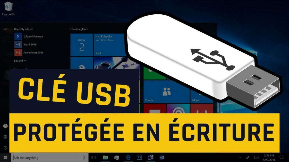 Comment ouvrir une clé USB protège en écriture ?