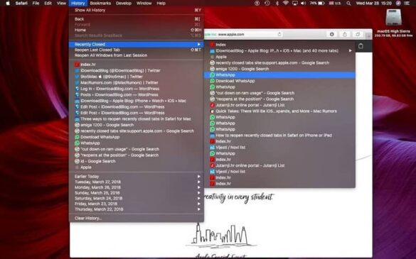 Comment récupérer les onglets fermés ?
