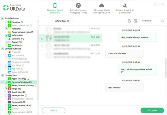 Comment recuperer un message WhatsApp supprimé par l'expéditeur ?
