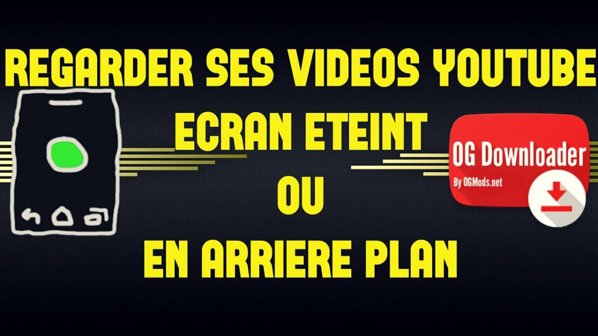 Comment regarder YouTube ecran eteint ?