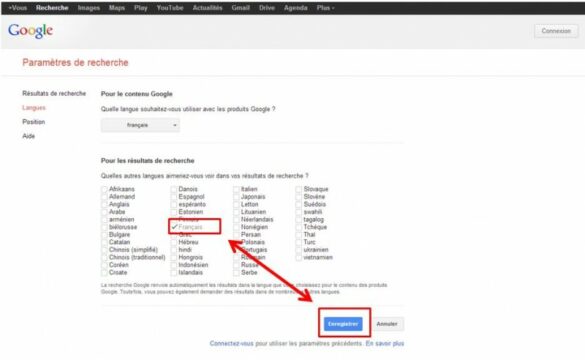 Comment remettre en français ?