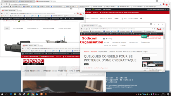 Comment retourner sur le bureau ?